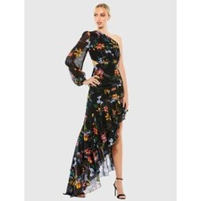 Ieena for Mac Duggal Floral One Sleeve Cut Out 55668 - Size 2 - NWT