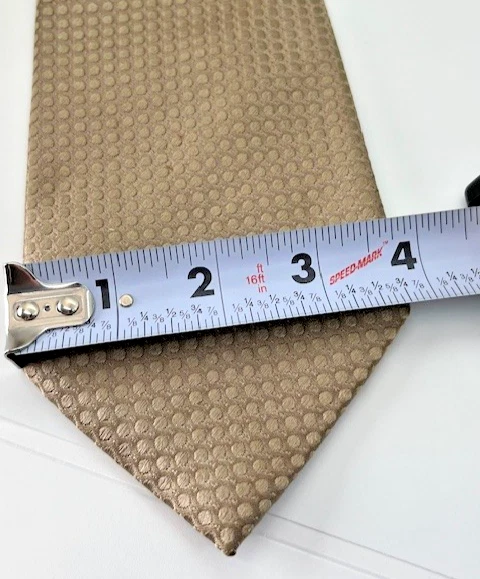 Gravata masculina Donald J. Trump Signature Collection pontos marfim 100% seda 58 x 3,75 - Imagem 3 de 4
