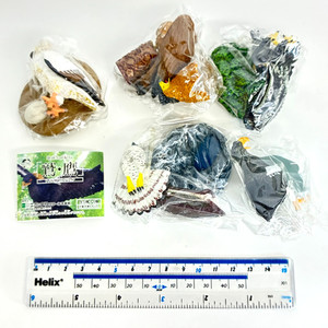 Epoch Capsule Collection Eagle Hawk Mini Figure Normal Set of 5 pcs Japan 2003