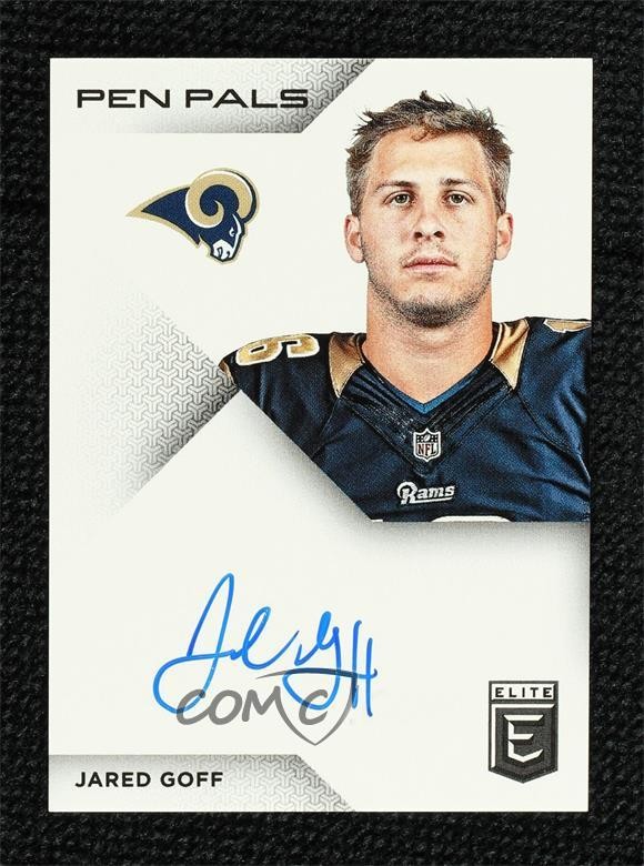 2016 Donruss Elite Pen Pals Jared Goff #PP-JG Rookie Auto RC