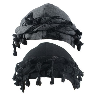 Turban Durag for Men Unisex Satin Silk Lined Elastic Turban Head