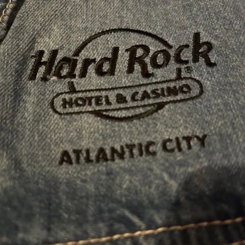 HARD ROCK CASINO Atlantic City Denim Jean Jacket BRAND NEW WITH TAGS SZ LARGE image 16