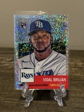 2022 Topps Chrome Platinum Vidal Brujan RC #32 Speckle Refractor /150 Rays