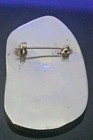 Sterling 925 Stamped: Tribal; 925 Silver/Onyx, 65mm Oval Brooch/Pin, 16.93 grams — photo 2
