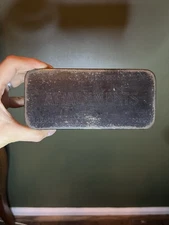 vintage sewing attachments metal box velvet needles 