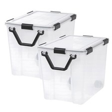 IRIS USA 103 Qt Storage Bins Plastic Gasket B...