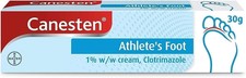 Canesten Anti-Fungal Cream Treatment - Jock Itch - Destroys Athlete’s Foot - 30g