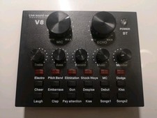 V8 USB Sound Card Mixer Interface Bluetooth Audio + Mic Effects | PC / Phone