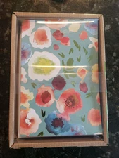teNeues Floral Luxe Foil Notecards Set Of 10 Artist Kelly Ventura 7inx5in Blank 