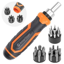 22 IN 1 Ratchet Screwdriver Set, Precision Multi-bit Ratchet Screw Drivers, S...
