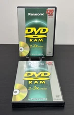 Panasonic LM-AT12020LU5 DVD Ram Discs 2-3X Speed 120 Minute 4.7GB Lot 2 Single