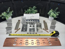 16 QTY! BULK MIX- Burndy 600KCMIL 2 Hole Lugs Holdrite Copper Strapping CU9AL