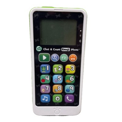 LeapFrog Chat and Count Emoji Phone - Green - Fun Learning for Kids Smart Phone