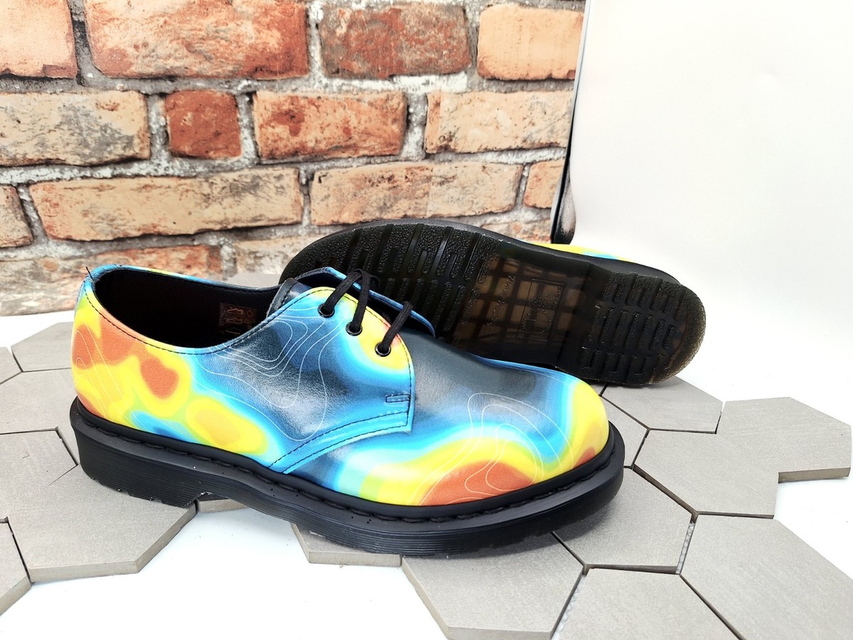 DR. MARTENS 1461 Genix Nappa Men Sz 8 Leather Oxford Shoes 