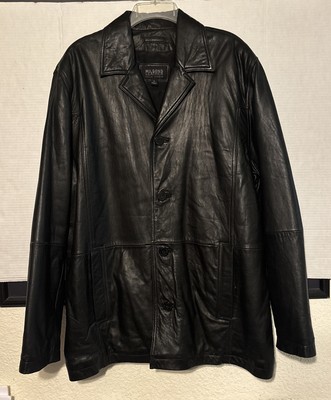 Pelle Studio Wilsons Leather Thinsulate Ultra Leather Jacket Size L Button Up