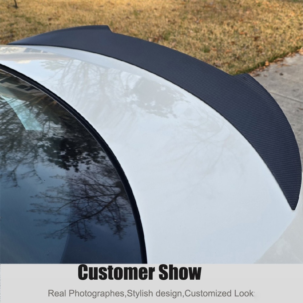 For Maserati Ghibli Sedan 2014-24 Real Carbon Rear Boot Trunk Spoiler Wing Lip