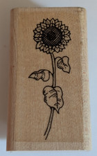Wood/Rubber Stamp "Sunflower"