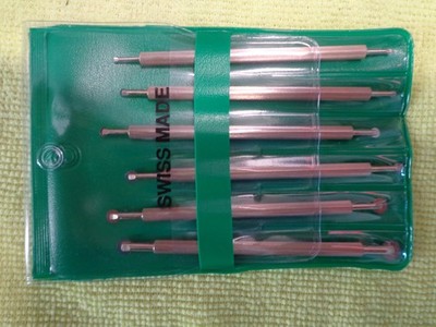Hand Deburring Tool Set: 6 Pc, High Speed Steel For Hole Edges, Straight Edges