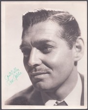 CLARK GABLE - AUTOGRAPHED SIGNED PHOTOGRAPH