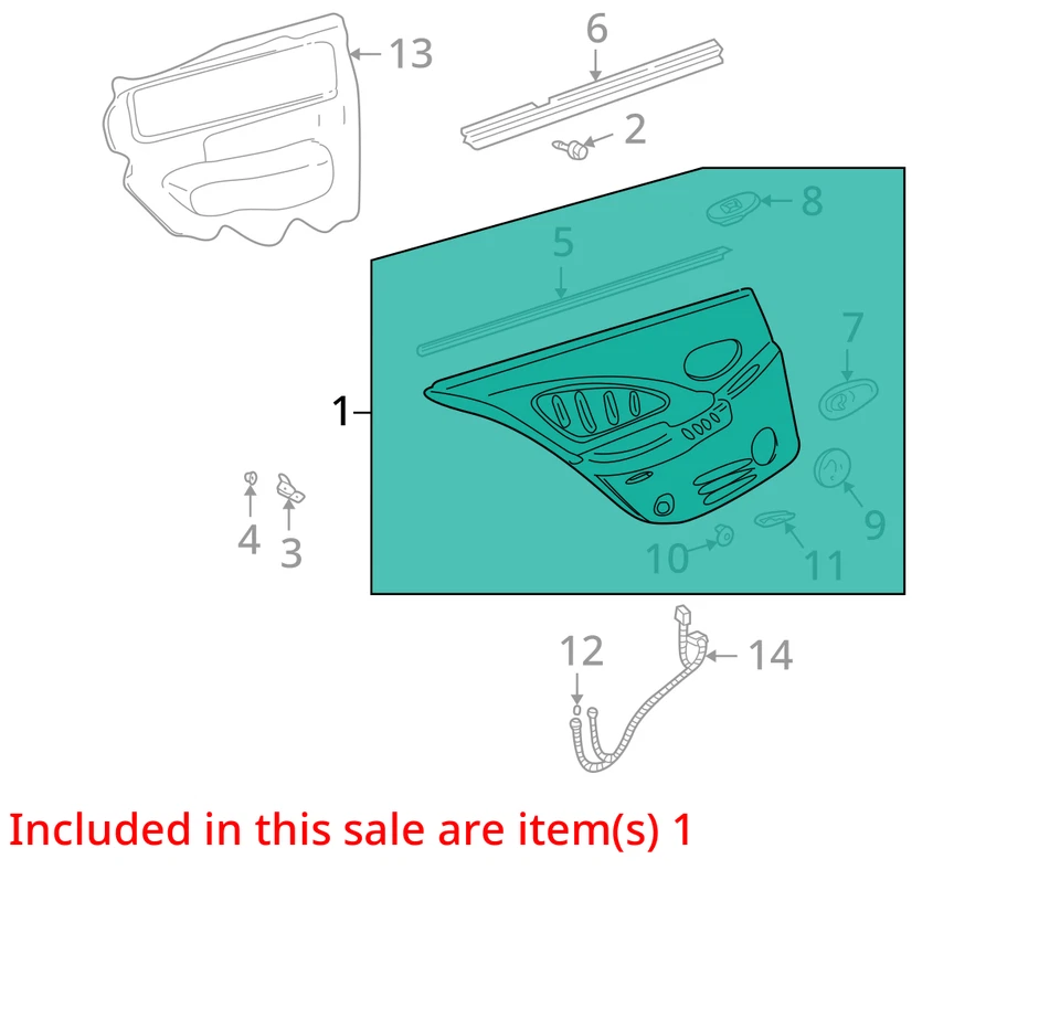 SE ADAPTA A PONTIAC BONNEVILLE 2003-2004 MOLDURA 89039645 - NUEVO OEM 89039645 Foto 2 de 3
