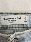 Abercrombie & Fitch Women's The Straight Mid Rise Jeans Light Wash Blue Sz 27 4S — photo 3