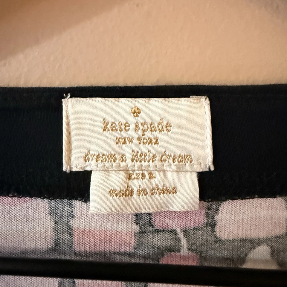 Vestido de Noche Kate Spade Talla Mediana Estampado Cupcake Algodón Modal Pj Vestido Foto 4 de 4