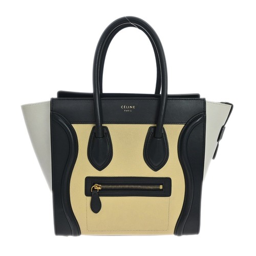 Celine Tricolor Luggage Leather Multicolour Handbag