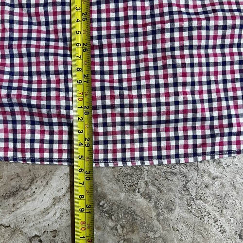 Polo Ralph Lauren Hemd mit Knopfleiste Gingham rosa kariert Herren M Langarm bügelfrei - Bild 4 von 5