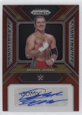 2024 Panini Prizm WWE Sensational Signatures Red 39/99 Brooks Jensen Auto v1x