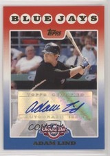 2008 Topps Opening Day Auto Adam Lind #ODA-AAL Auto 5x0