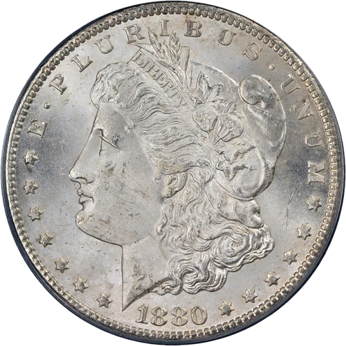 1880-CC Morgan Silver Dollar PCGS MS64 Blast White Great Eye Appeal