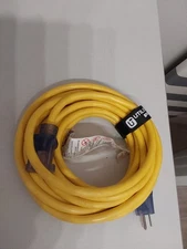 Utilitech 25-ft 12 / 3 3 Prong Yellow Outdoor Heavy Duty Lighted Extension Cord