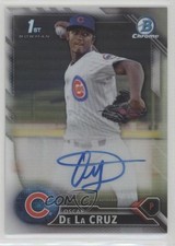 2016 Bowman Chrome Prospects Refractor 275/499 Oscar De La Cruz #CPA-OD Auto fm0