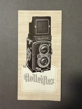 Two Brochures / Pamphlets On Rolleiflex Cameras C.1950