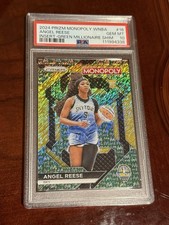 2024 Prizm Monopoly Angel Reese Green Money Shimmer 10/20 Rookie RC WNBA PSA 10