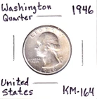 1946 United States Washington Quarter (KM-164) .1808 ASW Silver!!!