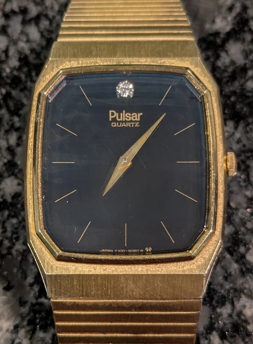 Pulsar Gold Plated Band Square Wristwatches for sale | eBay display picture 2