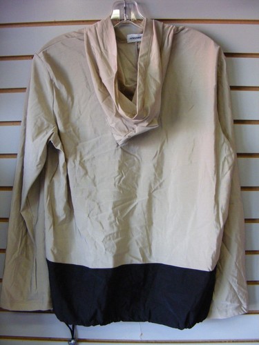 Danskin 7658 Hooded Long Sleeve Tunic Cobalt & Khaki Adult Size Medium.NEW! - Picture 3 of 3