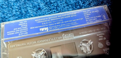 MADONNA SEALED EROTICA CASSETTE TAPE TURKEY 1992 - Picture 3 of 5