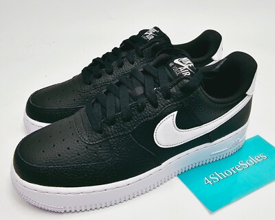 NEW Nike Men's SIZE 7 Air Force 1 '07 Low Black White AF1 CT2302-002