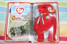 1999 TY Teenie BEANIE BABIES "OSITO The BEAR" International Bears II McDonalds