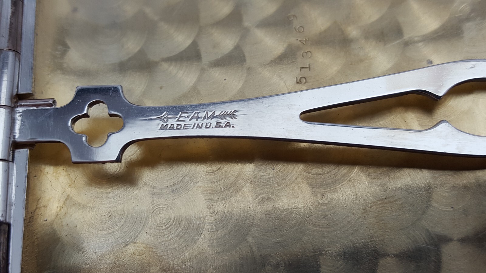 Vintage Silver Plate EAM USA Made Cigarette & Card Holder Box No Monogram