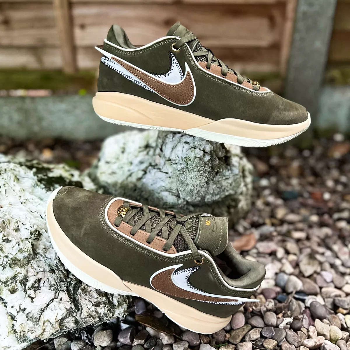 Nike LeBron XX 20 Olive Green Basketball DV1193 901 UK6 US7 EUR40