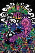 Smoke Me by Brizbazaar - Non-Flocked Blacklight Poster 24" x 36"
