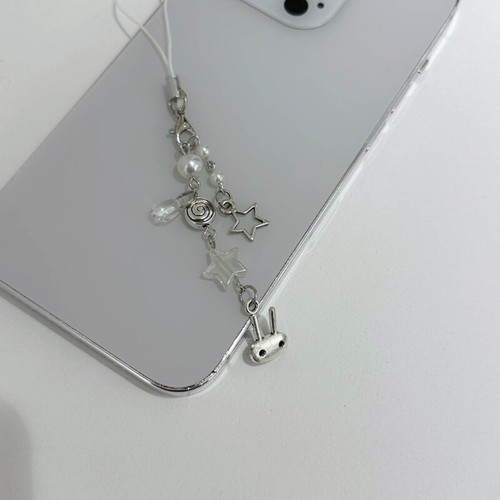 Eye Catching Heart Mobile Phone Lanyard Key Embellishment Keychain Keyring - Zdjęcie 4 z 8