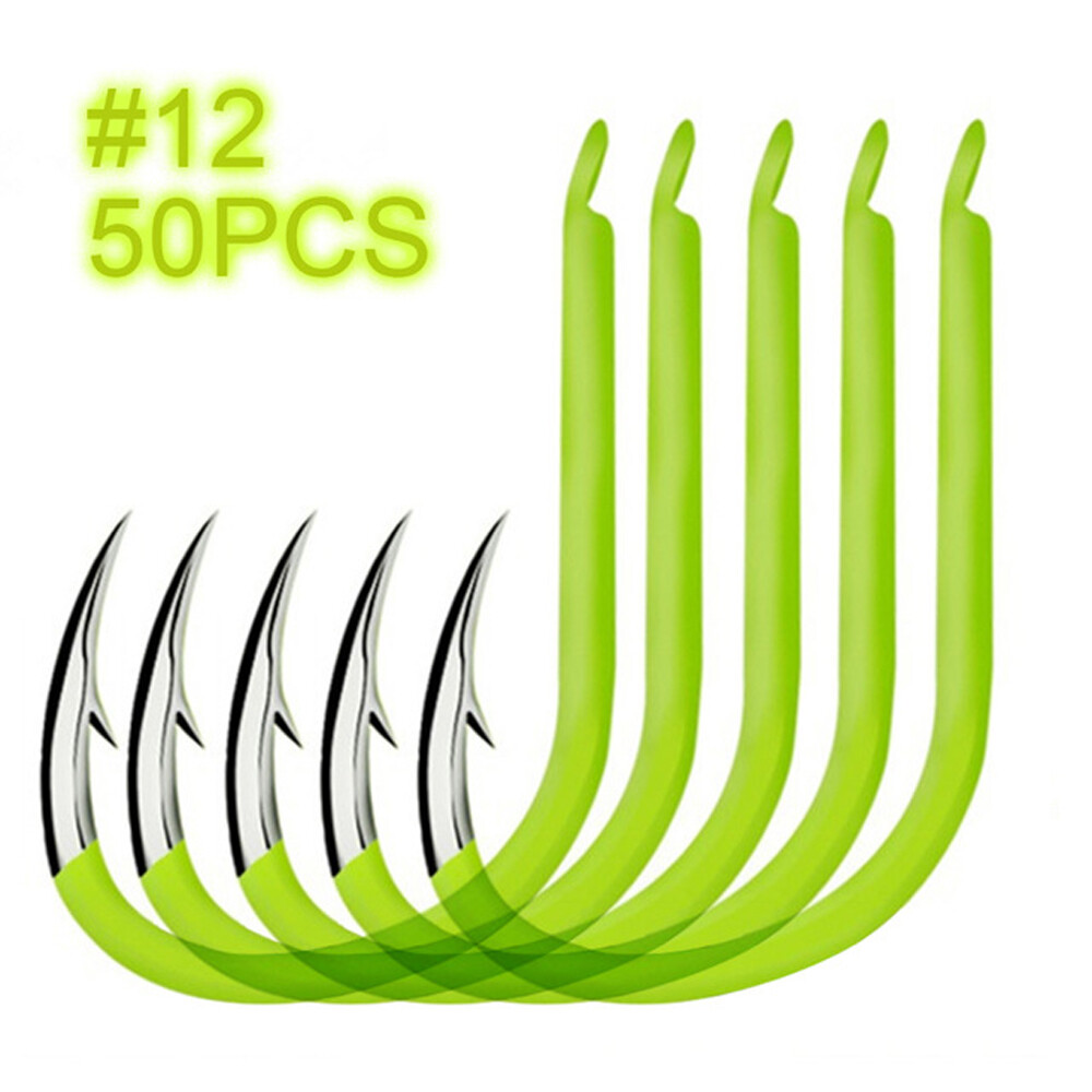 50pcs Luminous Hooks Fish hooks Fishing Accessories Supplies Lures