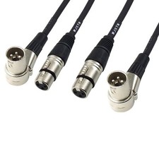 XLR Cable Right-Angle XLR Male to XLR Female Balanced 3 PIN XLR Microphone Ca...