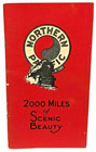 Vintage Northern Pacific Brochure 2000 Miles Scenic Beauty Trains USA 1938