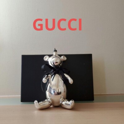 Gucci Teddybär Silber Weihnachtsschmuck Charm X9