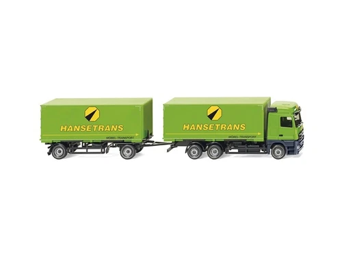 Wiking 57311 Wechselkofferhängerzug (MB Actros) 'Hansetrans' 1:87 / H0